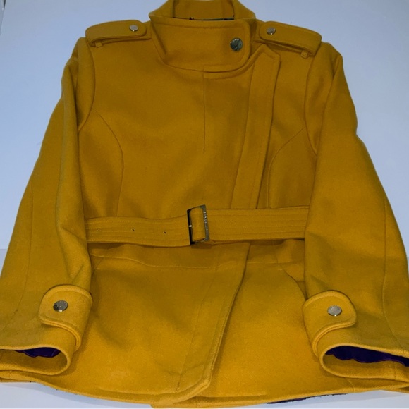 Ted Baker London Jackets & Blazers - Ted Baker London Beautiful Inside And Out Size 4, Versatile Mustard Pea